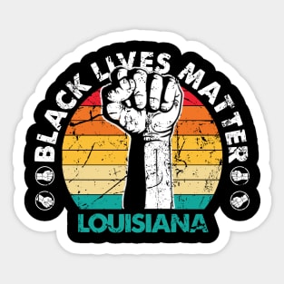 Louisiana black lives matter political protest Sticker